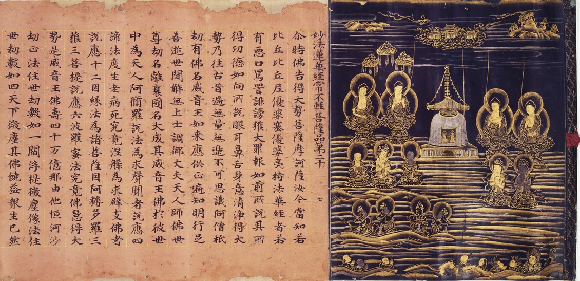 Mandala of the Lotus Sutra (J., Hokekyō Mandara)｜Nara