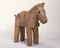 Horse, Haniwa (unglazed earthen object)image