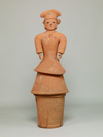 Dressed-up woman, Haniwa (unglazed earthen object)image