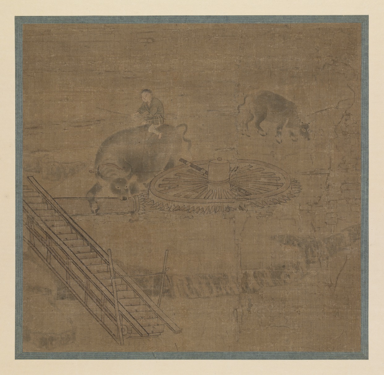 e国宝 - 龍骨車図