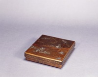 莳绘“盐山”和歌主题纹样砚盒image