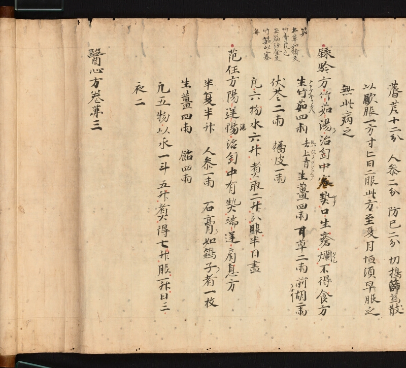 e国宝 - 医心方　巻三　中風部 - ページ 48