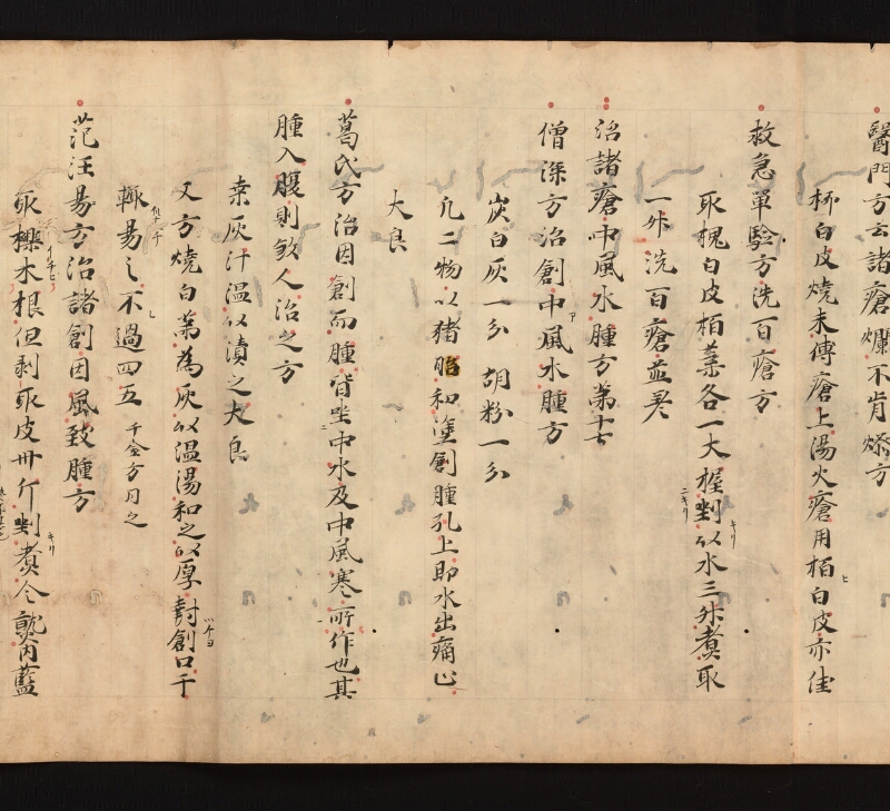e国宝 - 医心方　巻十七　丹毒瘡部 - ページ 35
