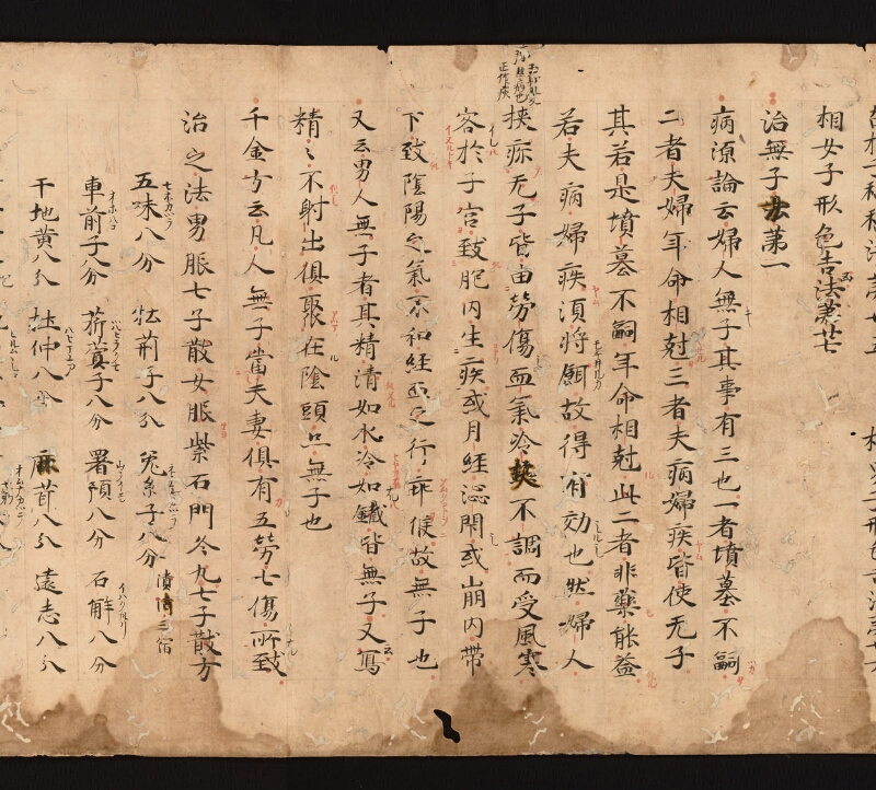 e国宝 - 医心方　巻二十四　治無子部 - ページ 3