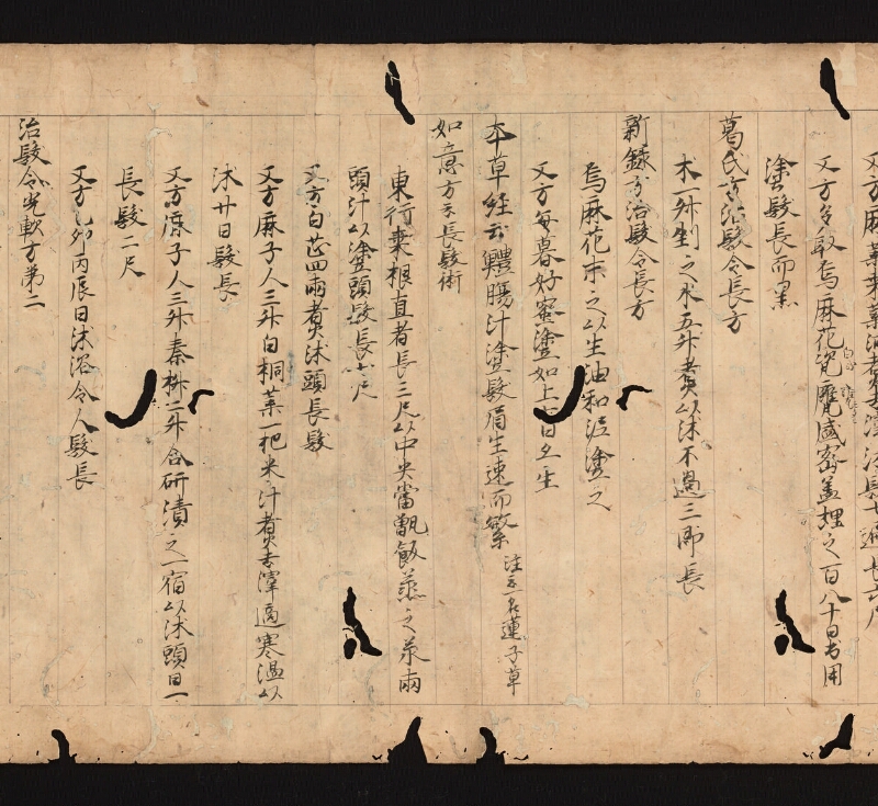 e国宝 - 医心方　巻四　鬢髪部 - ページ 4