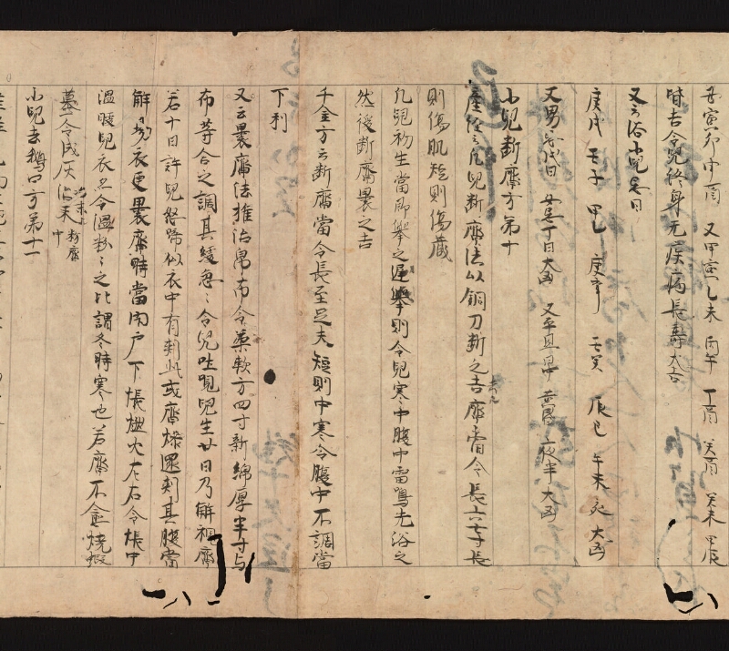 e国宝 - 医心方　巻二十五（一）　小児部 - ページ 11