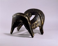 Saddle with tortoise-shell pattern of mother-of-pearl inlayimage