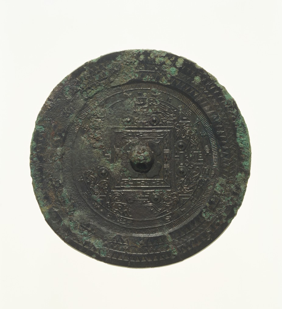 八稜鏡（大），古銅製，時代物，重約1100克 ギター製作家の視点: 銅鏡 八稜鏡について