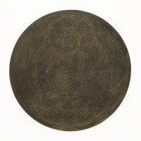 Mirror with Incised Image of Amida-nyorai (Amitabha)image