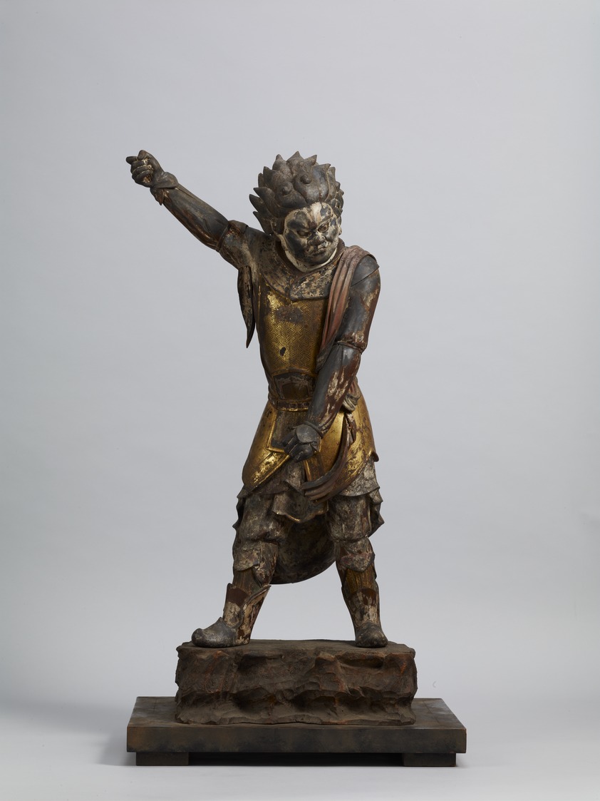 水彩画「十二神将像寅神将」 十二神将の内 「招杜羅大将図（しょうとら）」 | 島崎良平