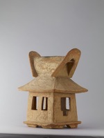 House with hipped and gabled roof, Haniwa (unglazed earthen object)image