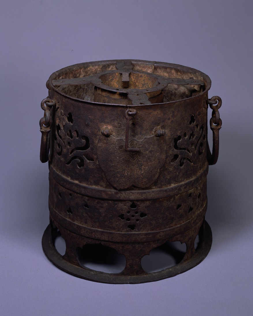たきび　オブジェ e-Museum - Hanging stand for torches