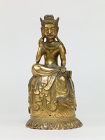 Bodhisattva sitting with his legs half-crossedimage