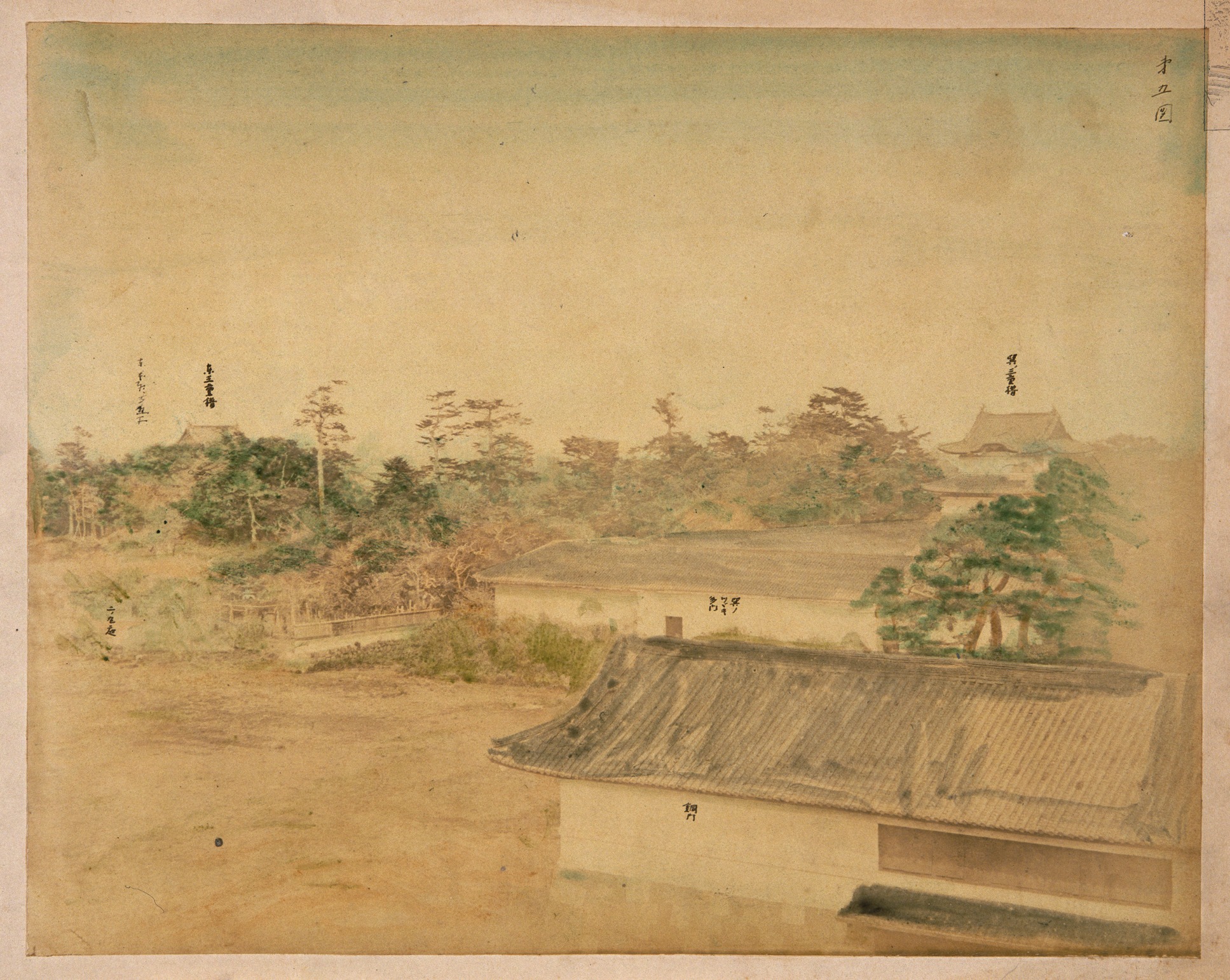 e国宝 - 二ノ丸跡・銅門(第五図)