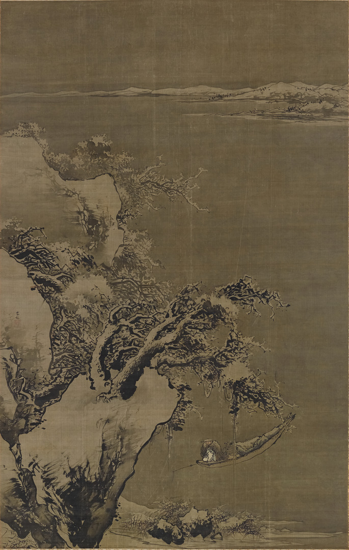 e国宝 - 寒江独釣図