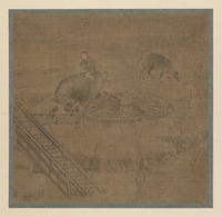 任中曉 山水圖 任中曉 山水圖 Landscape of Four Seasons 四季山水図