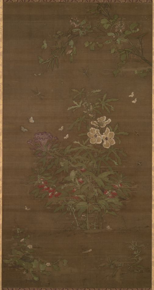 雍正年製　花鳥虫図花入　高さ13.7㎝　東Y7-0825⭐︎2Fタカサ 雍正年製 花鳥虫図花入 高さ13.7㎝ 東Y7-0825⭐︎