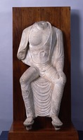Tathāgata (Nyorai) sitting on the pedestal with legs pendantimage