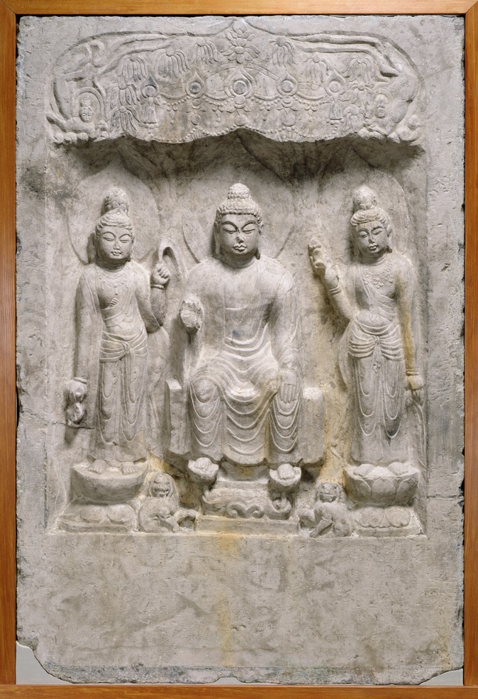 e国宝 - 弥勒三尊仏龕 蕭元眘造