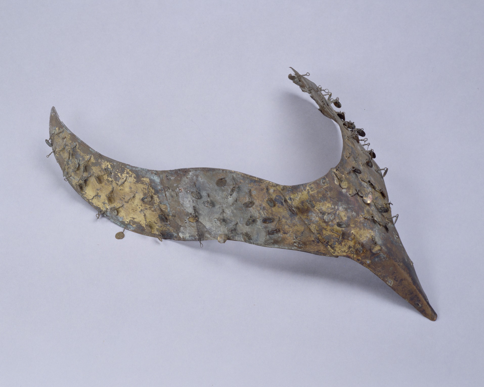 ●希少 時代物 古銅 大きい 鳳凰像 鳥獣 斑紫銅色 宣徳銅 唐金 高さ23cm 紫地鳳形錦御軾 - 正倉院