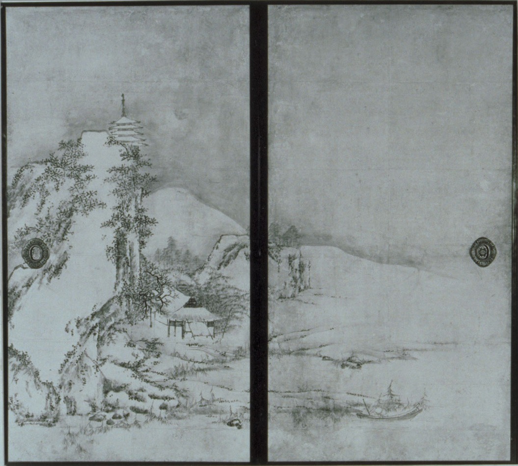 模写】【一灯】nb6415〈張弛〉山水図 中国画 文化遺産オンライン 国宝