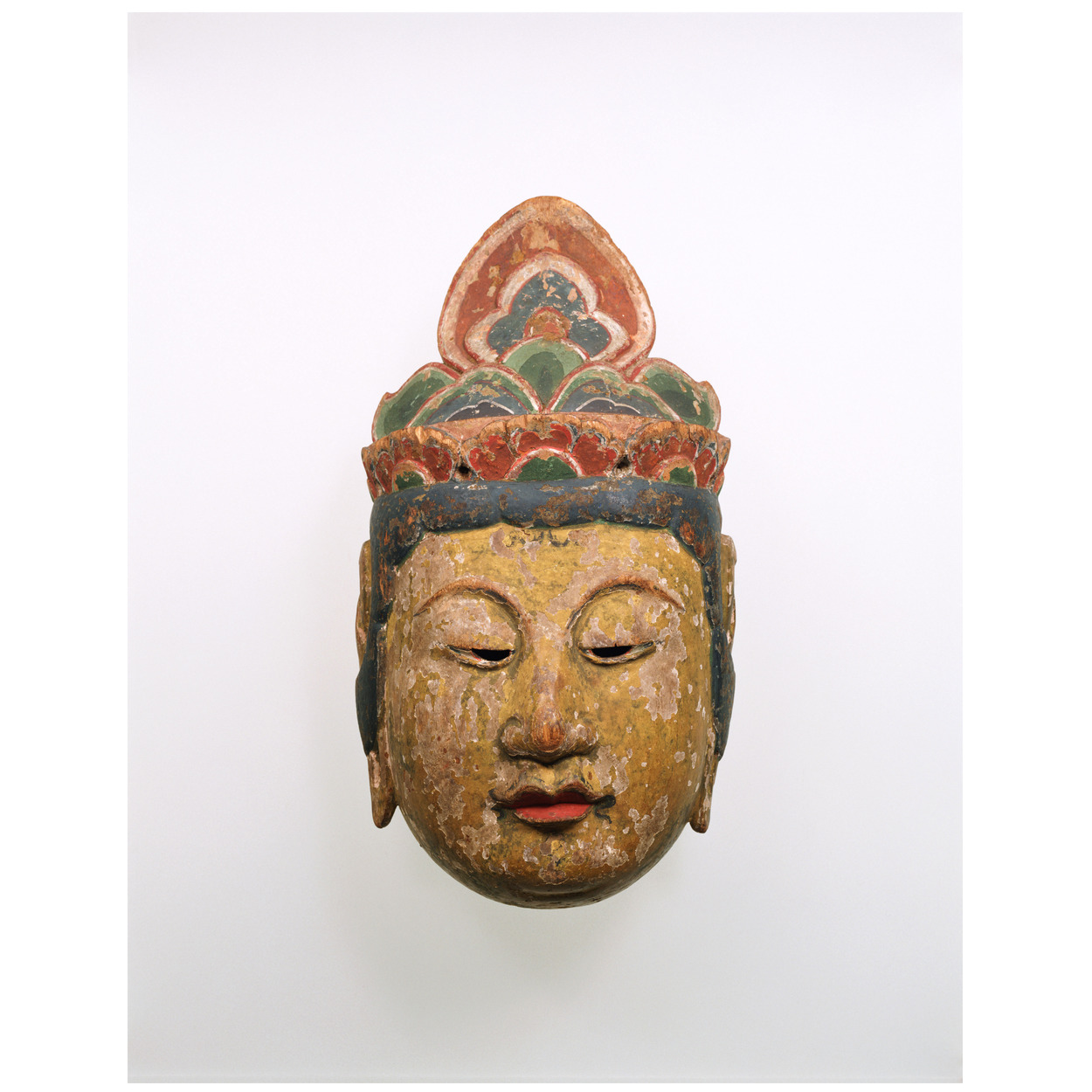 【月末セール・新品】 帝釈天　金泥　紅檀　総高さ約27.5㎝　インドラ　帝釈 e国宝 - 十二天面 帝釈天